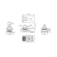 MaxTrack Konektor RJ45 CAT6 UTP