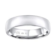 Silvego Poročni srebrni prstan Poesia za moške in ženske QRG4104M (Obseg 67 mm)