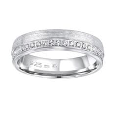 Silvego Poročni srebrni prstan Paradise za ženske QRGN23W (Obseg 52 mm)