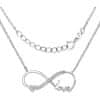 Srebrna Infinity ljubezenska ogrlica JJJN0243