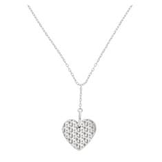 Tommy Hilfiger Jeklena ogrlica z obeskom v obliki srca TH2780287