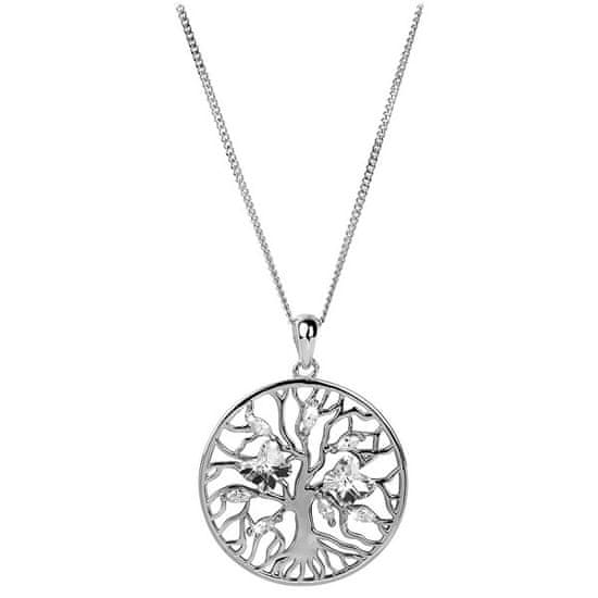 Preciosa Srebrna ogrlica s kristali Drevo življenja 6072 00 (veriga, obesek)