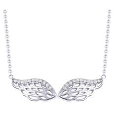 Preciosa Srebrna ogrlica z cirkoni Angel Wings 5217 00