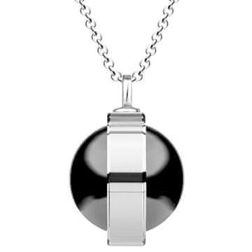 Preciosa Unikatna srebrna ogrlica Singularis Hematit 6116 48 (veriga, obesek)