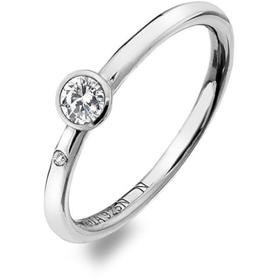 Hot Diamonds Luksuzen srebrni prstan s topazom in diamantno vrhovo DR206