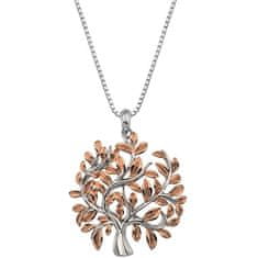 Hot Diamonds Luksuzna srebrna ogrlica z drevesom življenja Jasmine DP701 (veriga, obesek)