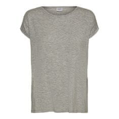 Vero Moda Ženska majica VMAVA 10187159 Light Grey Melange (Velikost L)