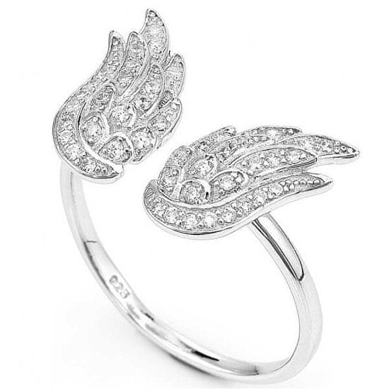 Amen Izvirni srebrni prstan s cirkoni Angels RW