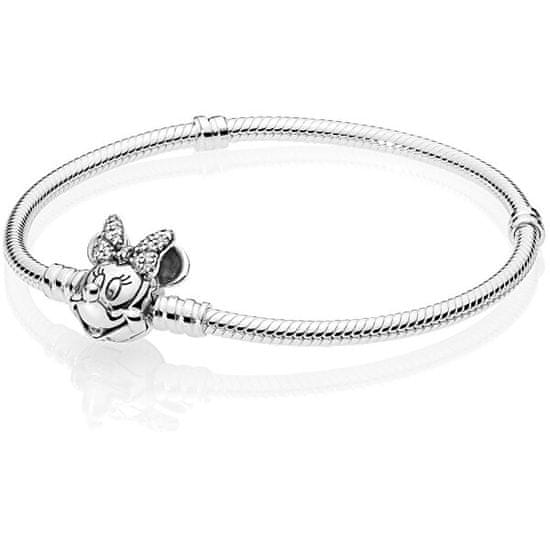 Pandora Srebrna zapestnica Disney Minnie 597770CZ