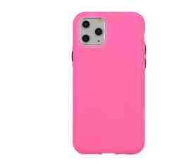 Neon ovitek iPhone 12 mini, silikonski, pink