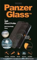 PanzerGlass Privacy zaščitno steklo iPhone 12 Pro Max, CF, kaljeno, črno