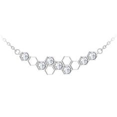 Preciosa Fina srebrna ogrlica Lumina 5298 00