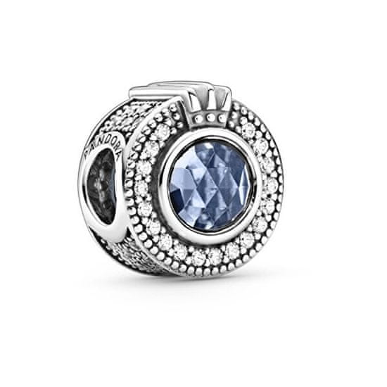 Pandora Srebrna perla s krono Blue Crown O 799058C01