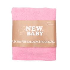 NEW BABY Prevleka za previjanje 50x70 roza