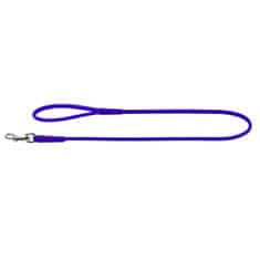 WAUDOG Okrogel vijoličen usnjen pasji povodec kratek 122 cm 4 mm vijolična