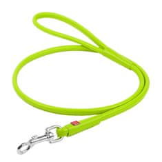 WAUDOG Okrogel usnjen povodec za zelenega psa 122cm 6 mm zelena