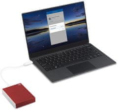 Seagate One Touch Portable 4 TB, rdeč