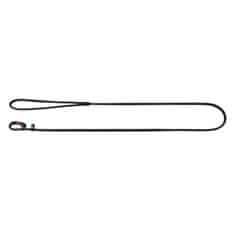 WAUDOG Okrogel usnjen soft choke povodec Soft 183cm 4 mm Črna