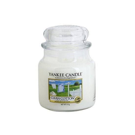Yankee Candle Dišeča sveča Classic srednje Clean Cotton 411 g