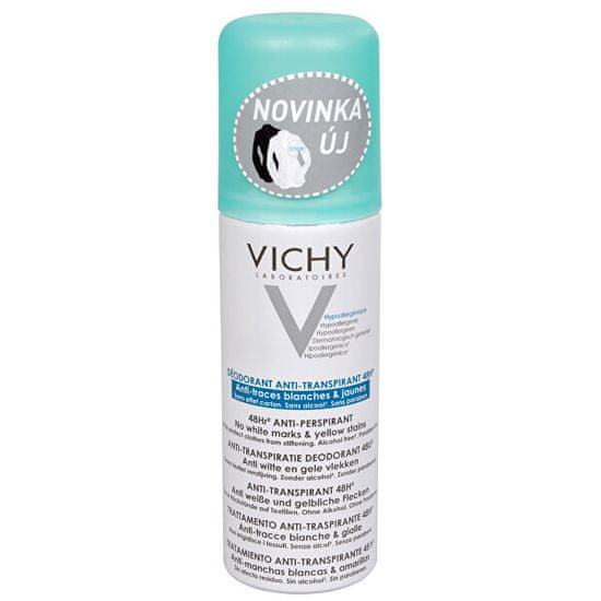Vichy 48-urni dezodorantni sprej proti beli in beli in rumeni madeži 125 ml