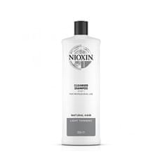 Nioxin Čiščenje šampon za fino naravnih las tanjšanje nekoliko System 1 (Shampoo Clean ser System 1 ) (Obseg 300 ml)