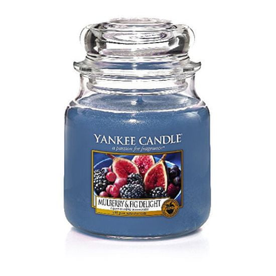 Yankee Candle Dišeča sveča Classic srednje Mulberry & Fig Delight 411 g