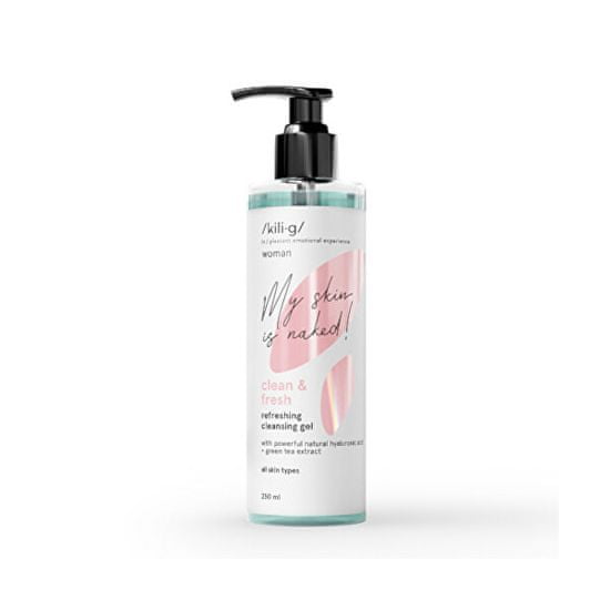 Kilig Osvežilni čistilni gel za vse tipe kože Woman Clean & Fresh (Refreshing Clean sing Gel) 250 ml