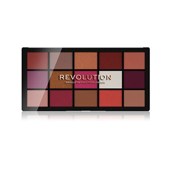 Makeup Revolution Ponovno naložena rdeča opozorila (Eye Shadow Palette) 15 x 1,1 g