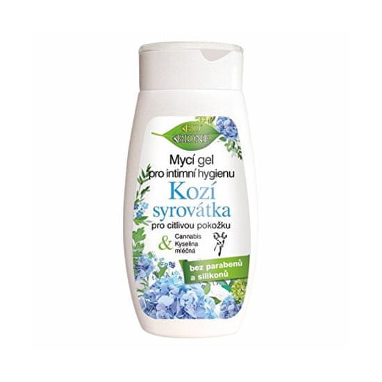 Bione Cosmetics Čistilni gel za intimno higieno Kozja sirotka za občutljivo kožo 260 ml