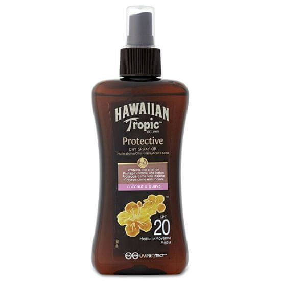 Hawaiian Tropic Suho strojenje olje z razpršilom SPF 20 Protective (Dry Spray Oil) 200 ml