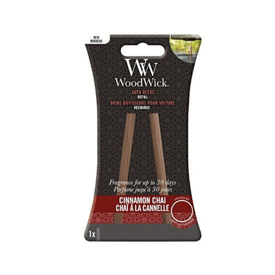 Woodwick Nadomestne kadilne palčke za Cinnamon Chai (Auto Reeds Refill)