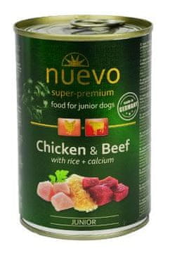 Nuevo dog Junior piščanec in govedina konz. 400g
