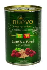 Nuevo dog Senior Jagnječje meso z ovseno kašo konz. 400g