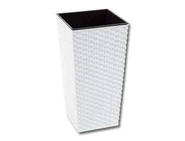 Lamela Pokrov za cvetlični lonec FINEZIA RATTAN plastika 19x19x36cm