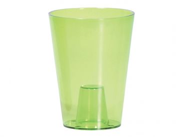 Prosperplast Pokrov za cvetlični lonček COUBI ORCHID plastika d13x17cm, zelena