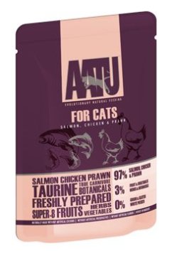 Aatu Cat Losos, piščanec in vlečen žepek 85g