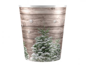 Pokrov cvetličnega lonca CHRISTMAS TREE Božična plastika d12x14cm