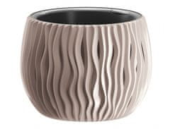 Prevleka za cvetlični lonec SANDY BOWL 2v1 plastična mat d37x21cm