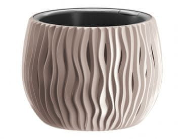 Prevleka za cvetlični lonec SANDY BOWL 2v1 plastična mat d37x21cm