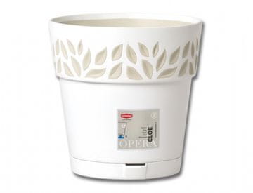 eoshop Pokrov za cvetlični lonec CLOE samozalivalna plastika d25x25cm