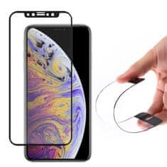 MG Full Cover Flexi Nano Hybrid zaščitno steklo za iPhone 12 mini, črna