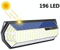 Bezdoteku LEDSolar 196 sončna na prostem svetloba svetilka, 196 ICE s senzorjem, brezžično, 4W, hladno barva
