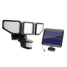 Bezdoteku LEDSolar 200 sončna na prostem svetloba z gibanjem. senzor in nast. glave, brezžično, 8W, hladno svetloba