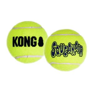  Kong SqueakAir žoga za pse, L, rumena, 2 kos