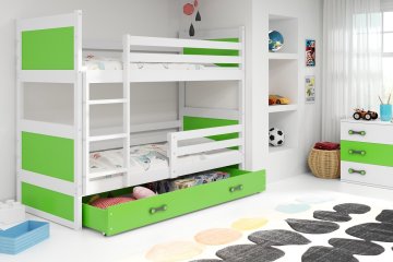 Furnitura Pograd RICO s predalom 200x90 + GRATIS ležišči - BELA