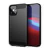 Carbon Case Flexible silikonski ovitek za iPhone 12 mini, črna