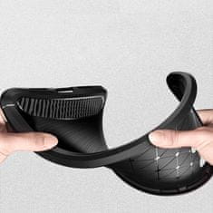 MG Carbon Case Flexible silikonski ovitek za iPhone 12 Pro Max, črna