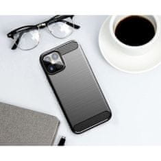 MG Carbon Case Flexible silikonski ovitek za iPhone 12 Pro Max, črna