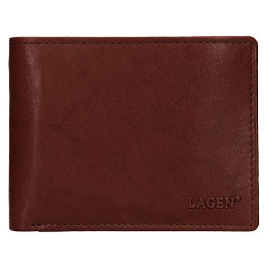 Lagen Moška usnjena denarnica W-8053 Brown