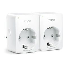 TP-Link Tapo P100 Mini Smart Wi-Fi vtičnica, bela, 2 kosa